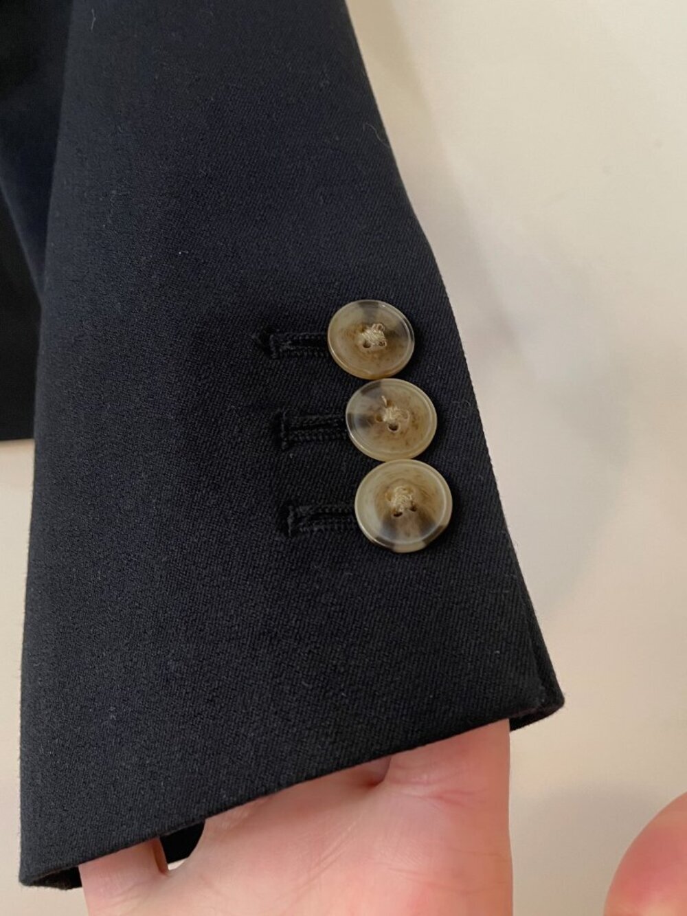 New J.Crew Cotton Blend 2-Button Blazer Black 2 $198 - Picture 5 of 8
